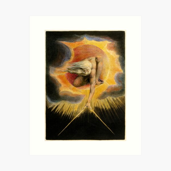 The Ancient of Days is a design by William Blake, originally published as the frontispiece to the 1794 work Europe a Prophecy Art Print