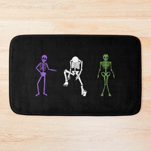 Item preview, Gender Queer Halloween Skeletons. Genderqueer Pride designed and sold by Subtle Pride Shop.