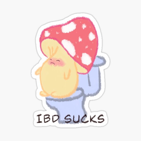 "IBD Mushroom " Sticker for Sale by KaitLouise Redbubble
