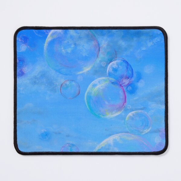 Item preview, Bubbles painted. Blue soap bubbles fly in the clear summer sky designed and sold by Goldstarwork.