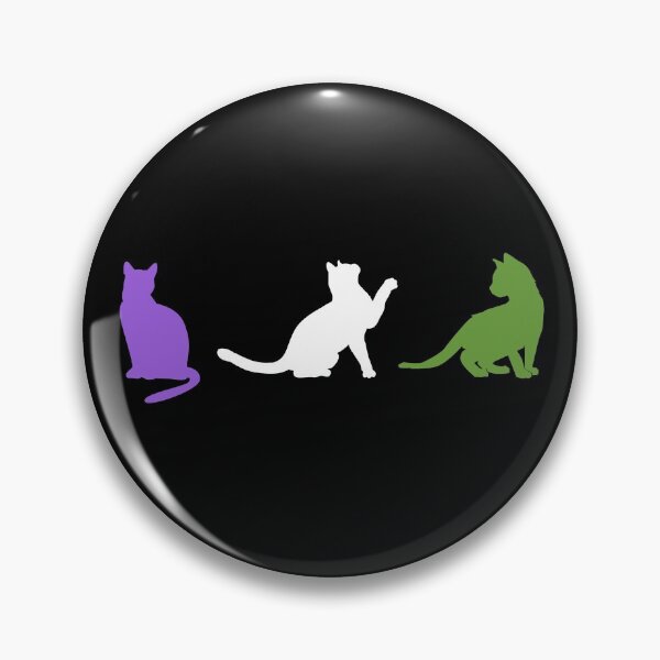 Item preview, Gender Queer Cats. Genderqueer Pride designed and sold by Subtle Pride Shop.