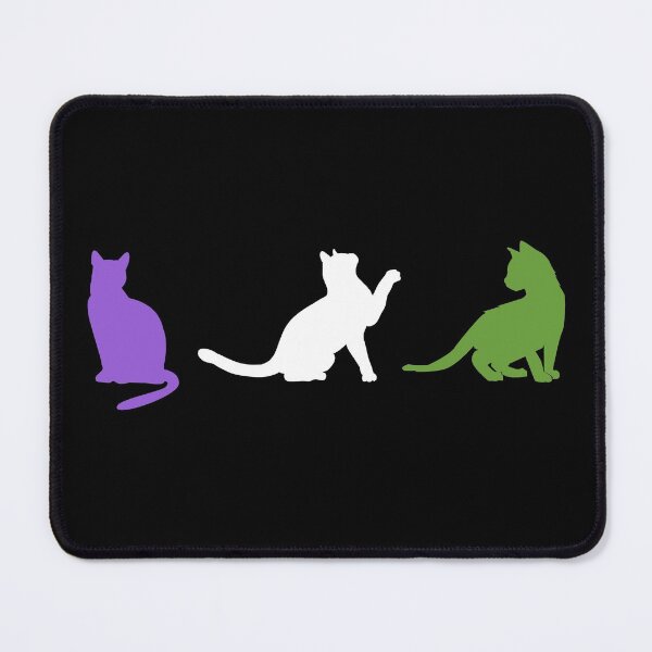 Item preview, Gender Queer Cats. Genderqueer Pride designed and sold by Subtle Pride Shop.