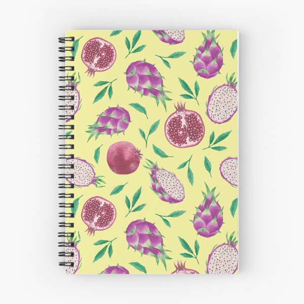 Item preview, Pink tropical fruit pattern, yellow background designed and sold by adrstefanska.