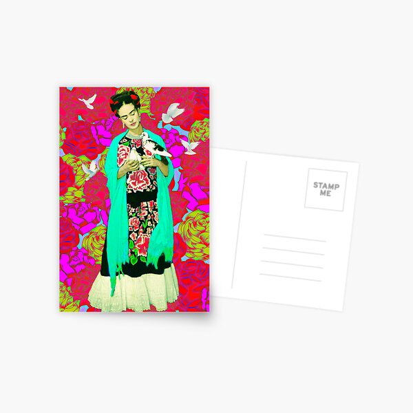 Item preview, Frida Kahlo with Doves designed and sold by FridaArtGallery.
