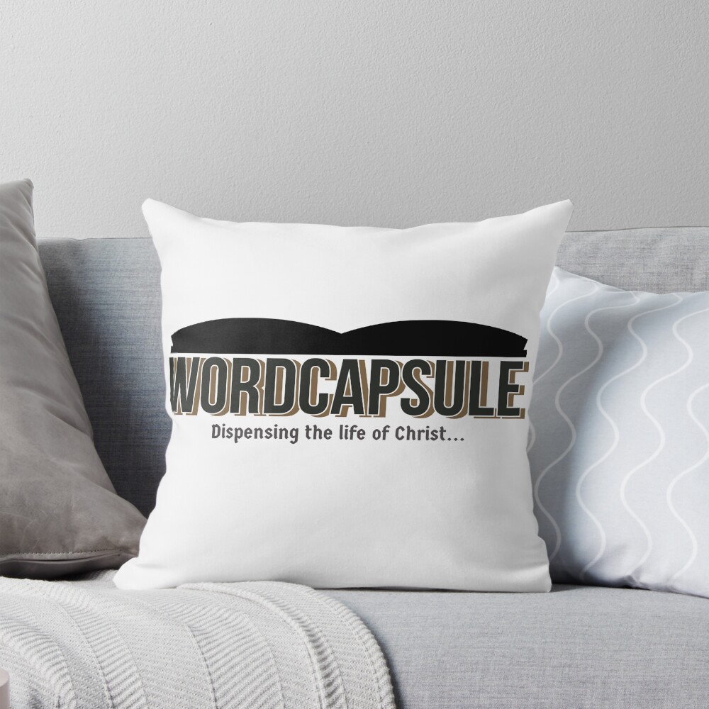 Item preview, Throw Pillow designed and sold by WordCapsule.