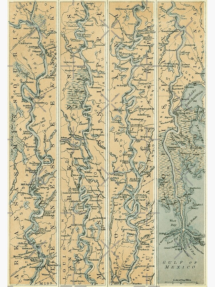 río mississippi mapa