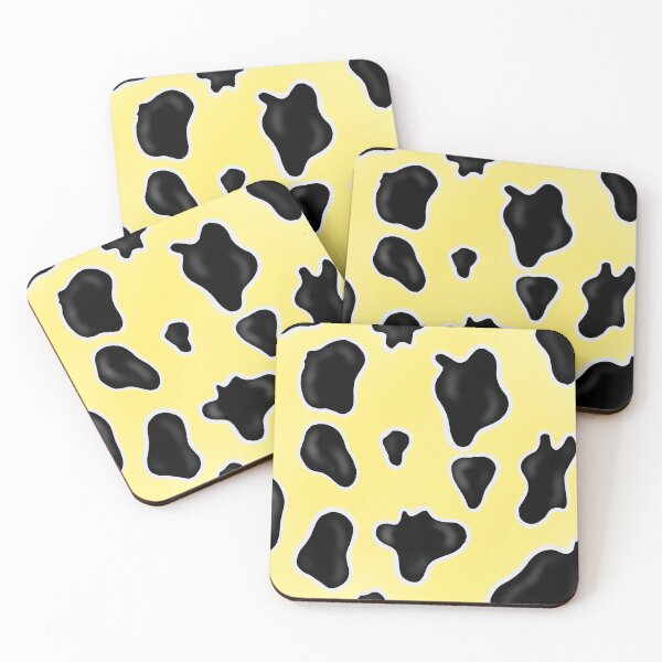 Item preview, Pastel Yellow Cow Print  designed and sold by BioLushGraphics.
