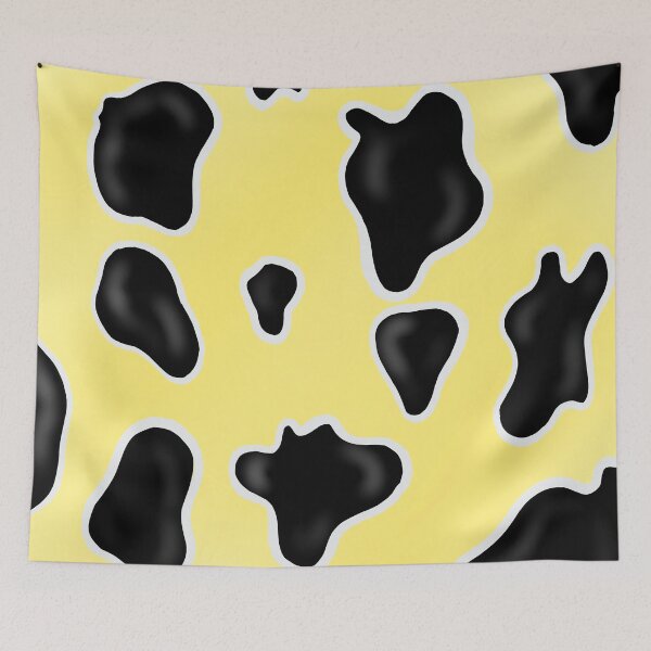 Item preview, Pastel Yellow Cow Print  designed and sold by BioLushGraphics.