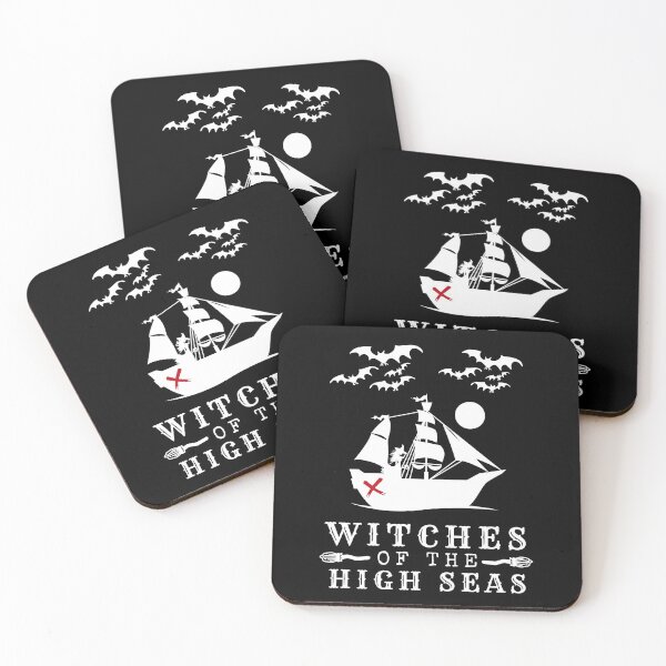 Item preview, Funny Witches of the High Seas - Halloween Pirate Witches designed and sold by sableandshadow.