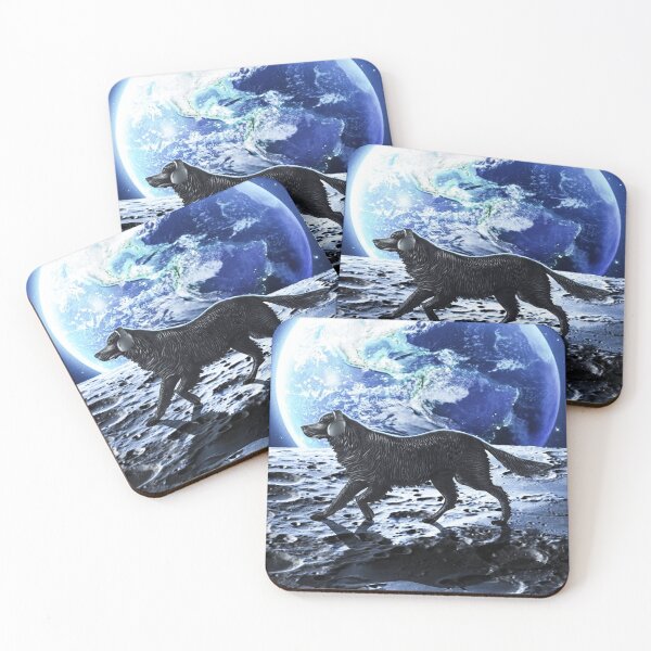 Item preview, Dog on the moon designed and sold by ElSafoSpace.