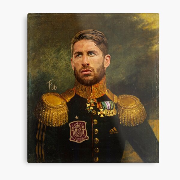 Don Sergio Ramos Lámina metálica