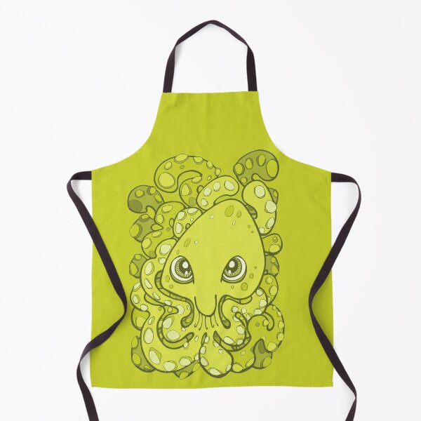 Item preview, Happy Octopus Squid Kraken Cthulhu Sea Creature - Lime Punch Green designed and sold by bignose1977.