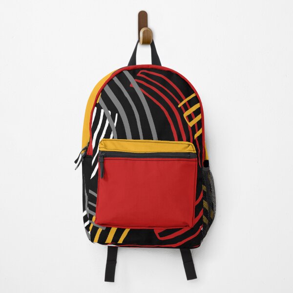 Item preview, Abstract design curves red yellow and black spain designed and sold by romanideco.