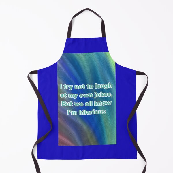 Item preview, Blue and teal rainbow abstract with “I’m hilarious” saying designed and sold by BJG1966.