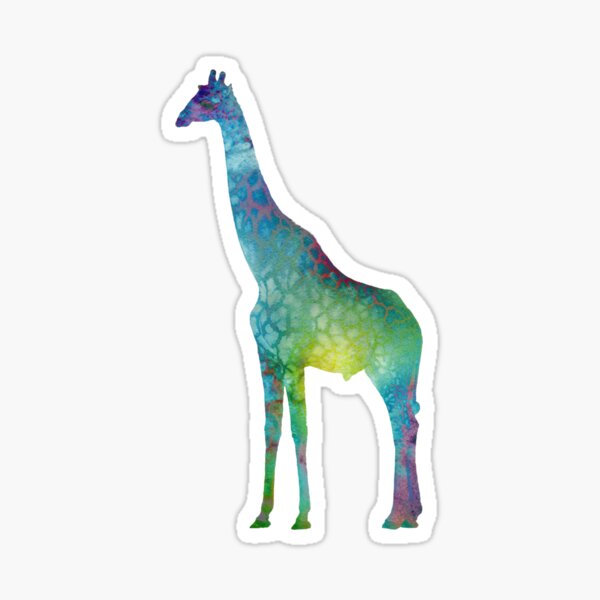 Giraffe Watercolor Stickers Redbubble - luba games oshekks en roblox facebook