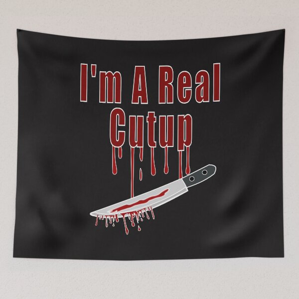 Item preview, I'm A Real Cutup - Halloween Theme Design - Bloody Knife designed and sold by ThisNThatImages.