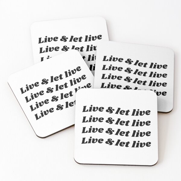 Item preview, Live and Let Live | Tolerance peace and love hippie leftist 70's style type design typographic designed and sold by gothicmom.