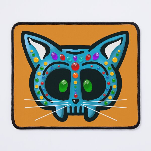 Item preview, Sugar skull kitty Blue designed and sold by commax1969.