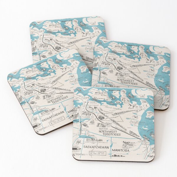 Item preview, Vintage Illustrated Map of Upper Canada designed and sold by Gin  Neko.