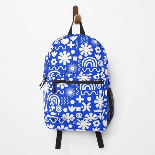 Item preview, Natural Miscellany Pattern in Royal Blue and White designed and sold by kierkegaard.