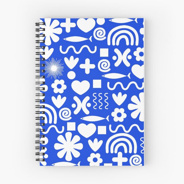 Item preview, Natural Miscellany Pattern in Royal Blue and White designed and sold by kierkegaard.