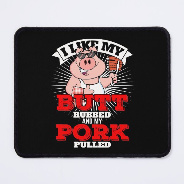 Item preview, I Like My Butt Rubbed My Pork Pulled Funny Pig Long Sleeve designed and sold by iesingc.