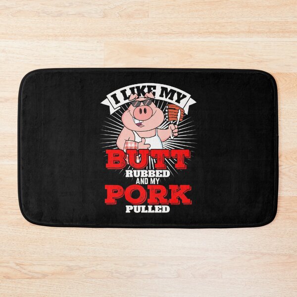 Item preview, I Like My Butt Rubbed My Pork Pulled Funny Pig Long Sleeve designed and sold by iesingc.