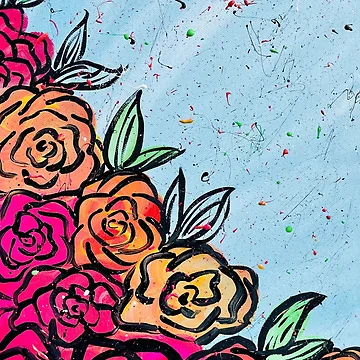 Artwork thumbnail, Color Punch Roses by RhyAndBlues