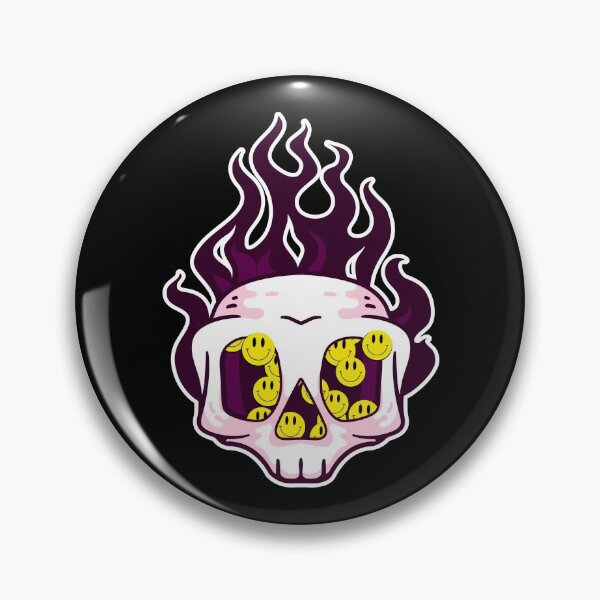 Item preview, Fiery smile skull designed and sold by yusufstry.