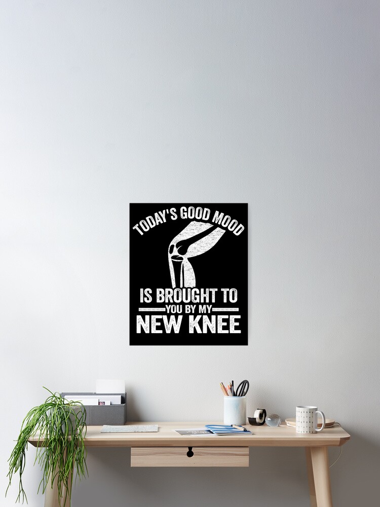 Good Mood By My New Knee Surgery Replacement Recovery Throw Pillow by  Stronzi