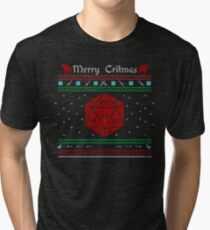 D20 - Merry Critmas Tri-blend T-Shirt