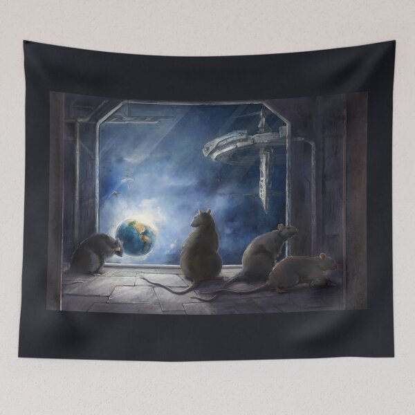 Item preview, Rats leaving the Earth on spaceship designed and sold by CatCarrot.