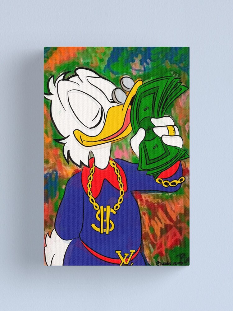 LV Scrooge McDuck Canvas Poster
