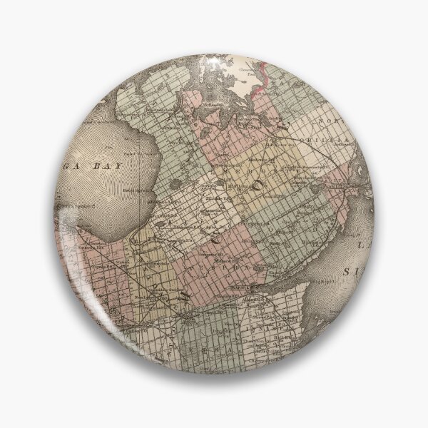 Item preview, 1875 Vintage Map of Simcoe County, Ontario, Canada designed and sold by Gin  Neko.