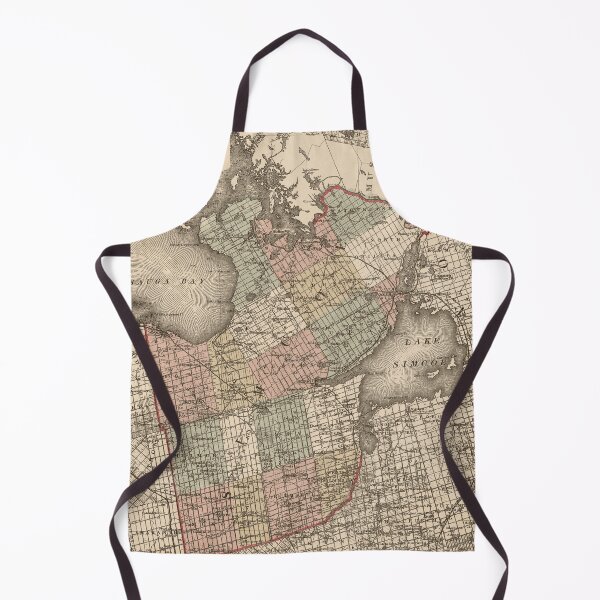 Item preview, 1875 Vintage Map of Simcoe County, Ontario, Canada designed and sold by Gin Neko.