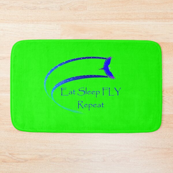 Item preview, Eat Sleep FLY into the Sky design green designed and sold by MystixJack.