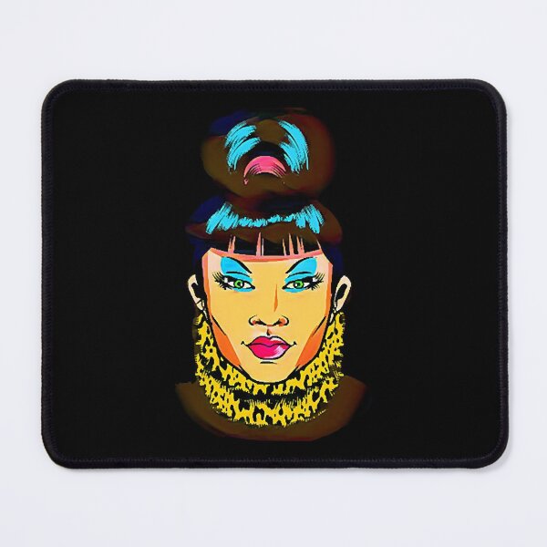 Item preview, Asian Woman with Bangs and hair bun  designed and sold by anwright75vdc.
