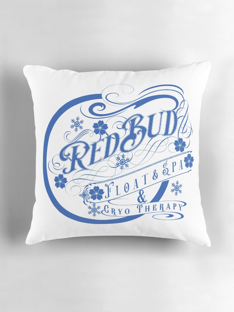 Thumbnail 3 of 4, Pillow, Redbud Float and Spa Script designed and sold by erod66.