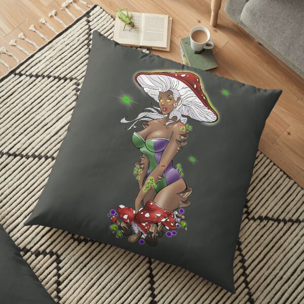 Fantastic Fungi Goddess Floor Pillow