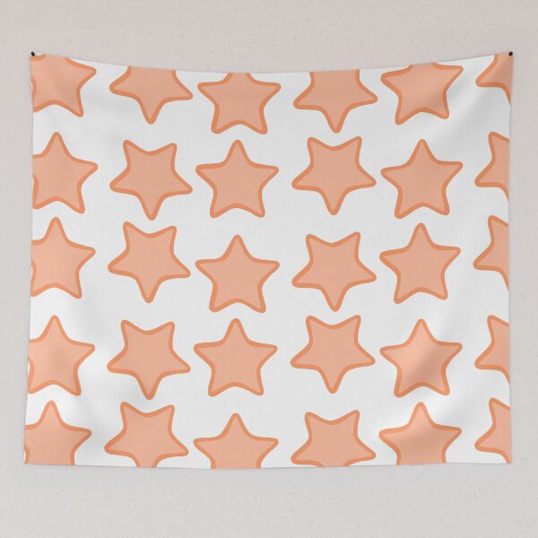 Item preview, Rounded Star Sticker Set Orange designed and sold by FioreCiliegia.