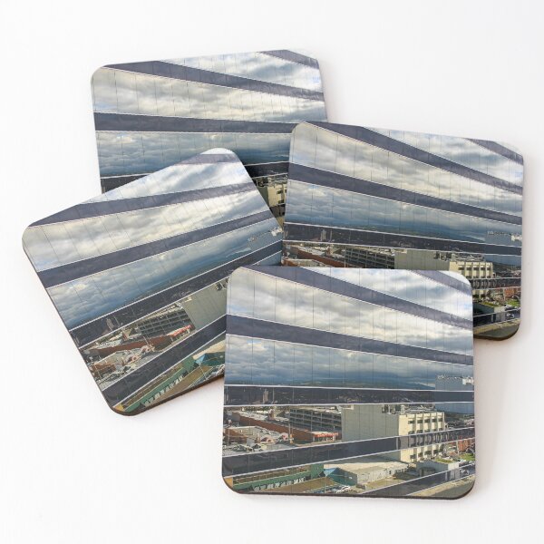 Item preview, A cloudy sky reflected on the glass windows of high-rise building designed and sold by James-Cole.