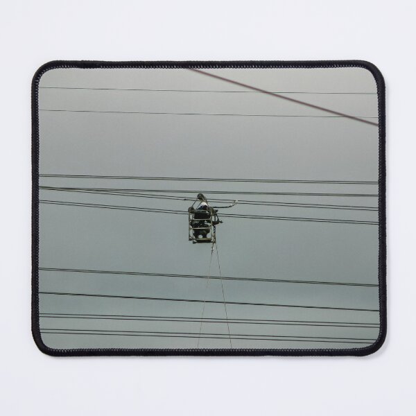 Item preview, A man safely working an extremely dangerous job inspecting high-voltage power lines designed and sold by James-Cole.