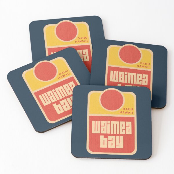 Item preview, Waimea Bay Hawaii Vintage Hawaiian Retro designed and sold by IronEcho.