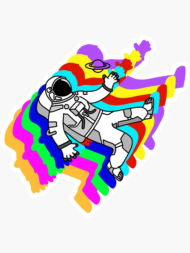 Thumbnail 3 of 3, Sticker, Trippy designed and sold by Rockys-Randoms.