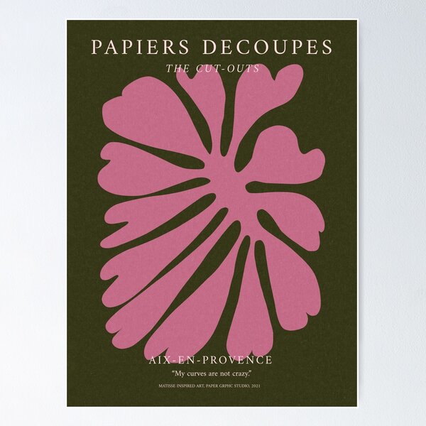 Item preview, Matisse Cut-outs, Papiers Decoupes, Exhibition wall art, Matisse leaf print, Matisse flower designed and sold by Papergrphc.