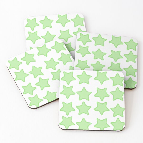Item preview, Rounded Star Sticker Set Lime designed and sold by FioreCiliegia.