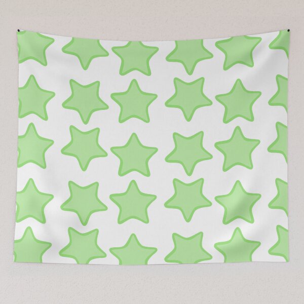 Item preview, Rounded Star Sticker Set Lime designed and sold by FioreCiliegia.