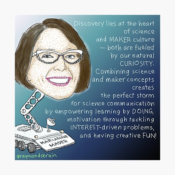 #SciComm100: Marianne Mader Photographic Print