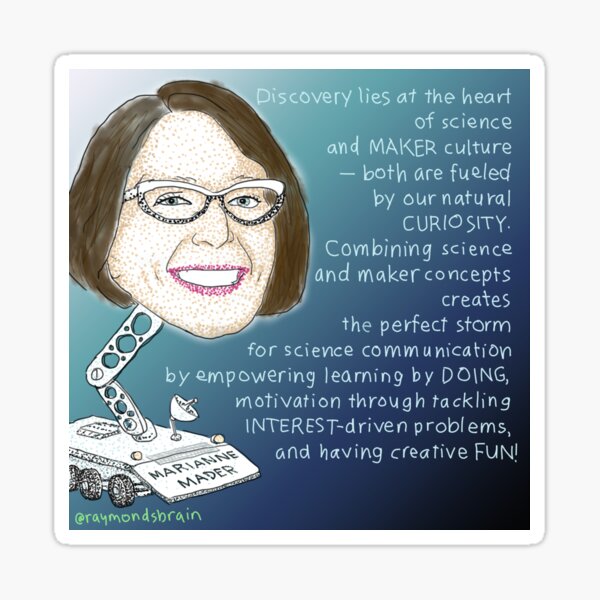 #SciComm100: Marianne Mader Sticker
