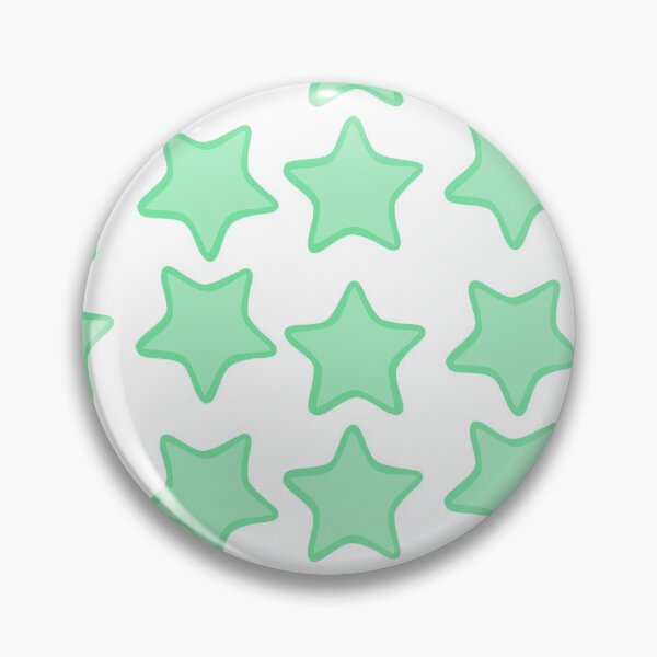 Item preview, Rounded Star Sticker Set Mint designed and sold by FioreCiliegia.